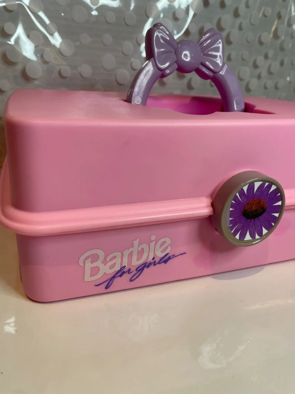 Vintage 90s 💋Barbie Caboodles cosmetic storage case - Picture 2 of 12